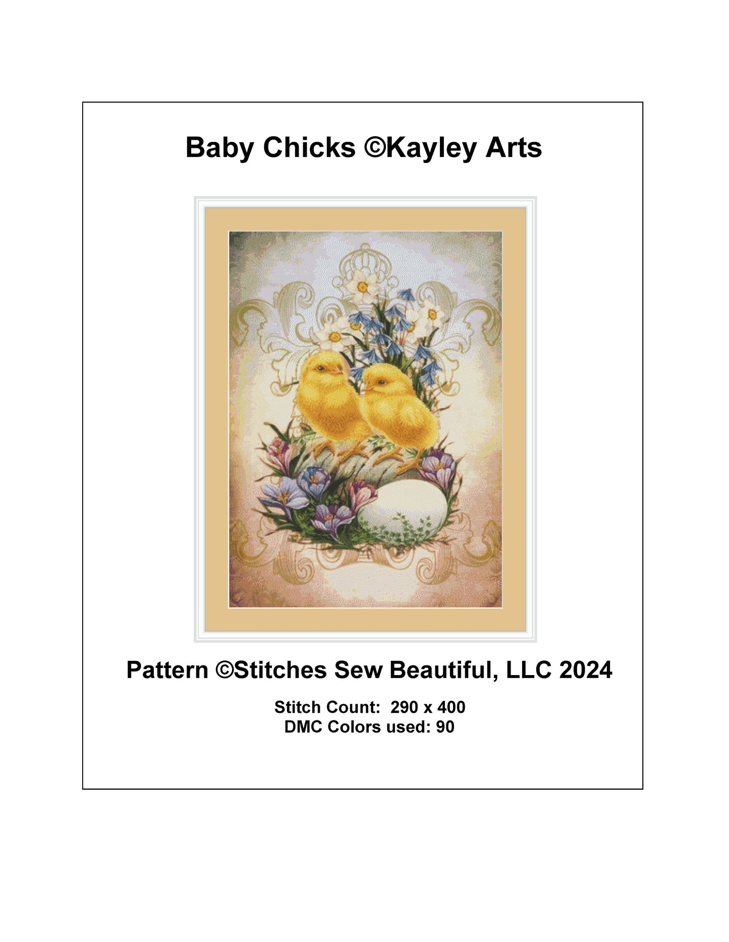 Baby Chicks cross stitch pattern by KayleyArts