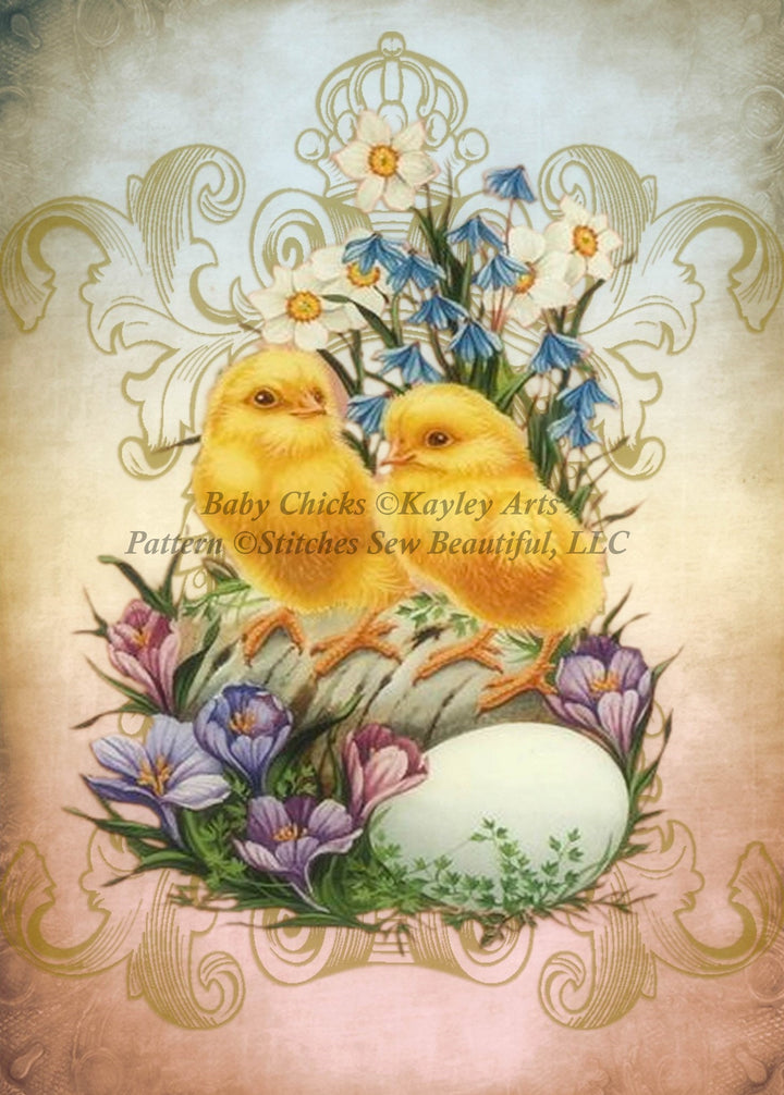 Baby Chicks cross stitch pattern by KayleyArts