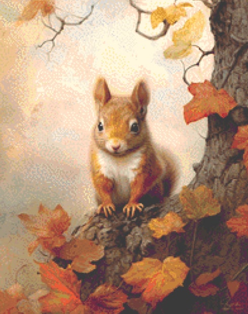 Autumn Tree (Small) cross stitch pattern by Tammy L. Gross