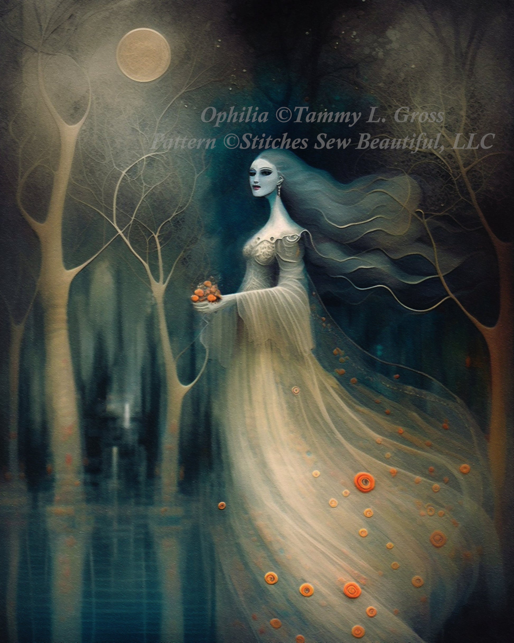 Ophilia cross stitch pattern by Tammy L. Gross