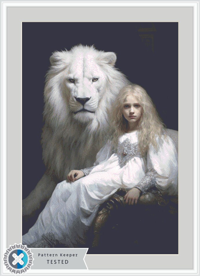 Lion cross stitch pattern by Tammy L. Gross