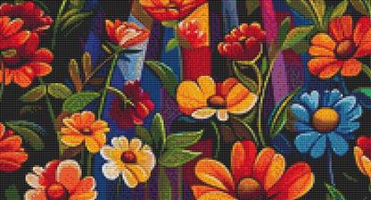 City Street of Flowers cross stitch pattern by Eder Jose Rosa