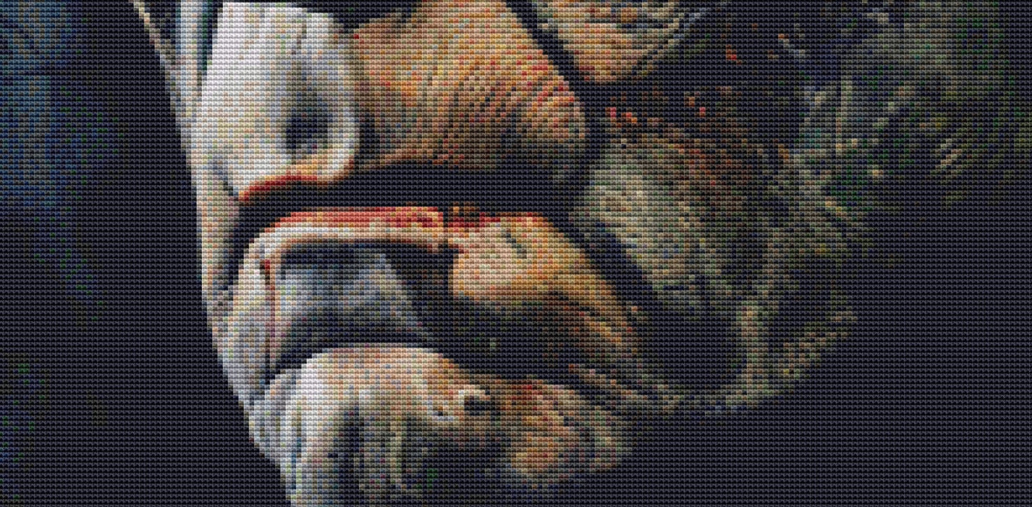 Frank's Monster (Small) cross stitch pattern by The Art Revivalist