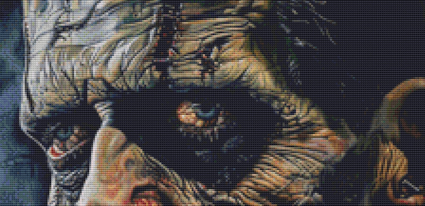 Frank's Monster (Small) cross stitch pattern by The Art Revivalist
