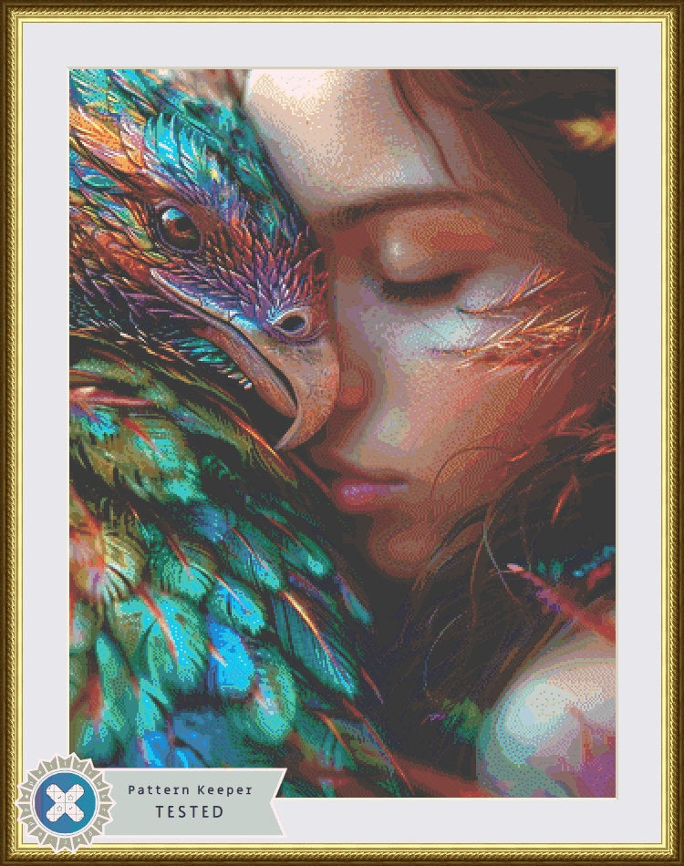 Rainbow Wing cross stitch pattern by Serr.Kai A Quill & Ink