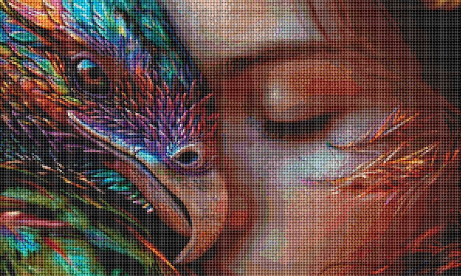 Rainbow Wing cross stitch pattern by Serr.Kai A Quill & Ink