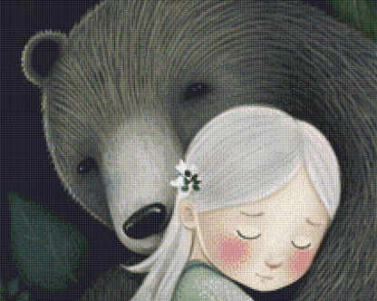 Bear Girl Otee (Max Size/Color) cross stitch pattern by Tammy L. Gross