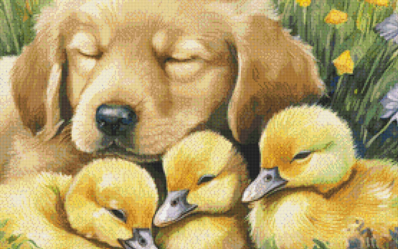 Napping with Friends cross stitch pattern by Stitches Sew Beautiful, LLC