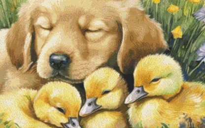 Napping with Friends cross stitch pattern by Stitches Sew Beautiful, LLC