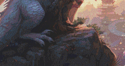 Year of The Dragon counted cross stitch pattern by Serr.Kai A Quill & Ink