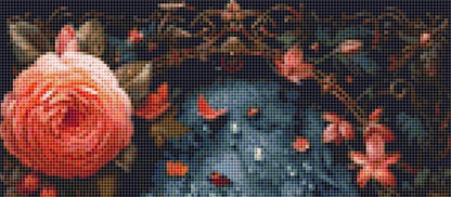 Flamingo in Flowers cross stitch pattern by Eder Jose Rosa