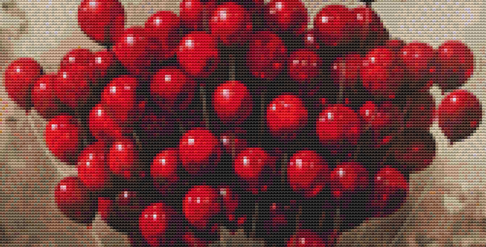 99 Red Balloons (Small) cross stitch pattern by The Art Revivalist