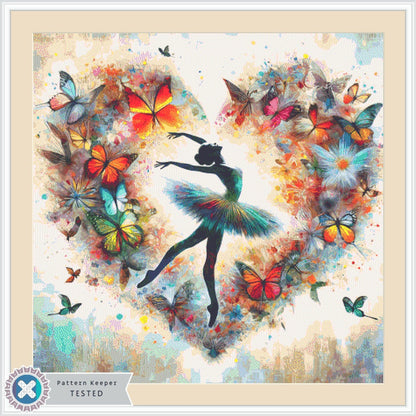 Ethereal Ballet of Butterflies cross stitch pattern by World of Love Hearts/Adrian G. Eyre