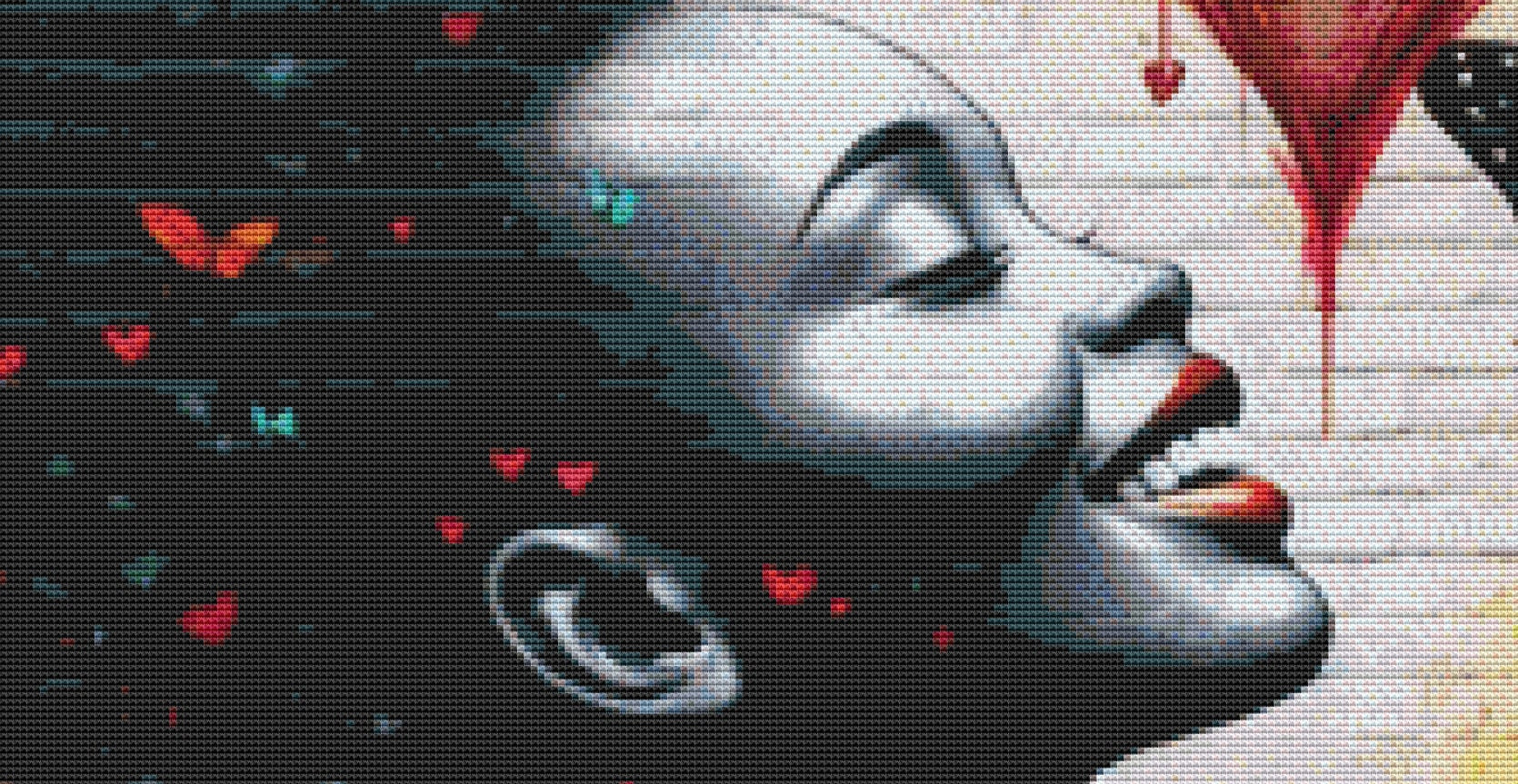 Street Art cross stitch pattern by World of Love Hearts/Adrian G Eyre