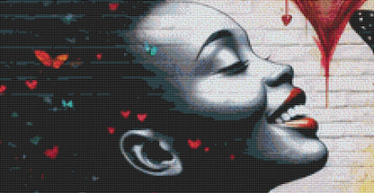 Street Art cross stitch pattern by World of Love Hearts/Adrian G Eyre