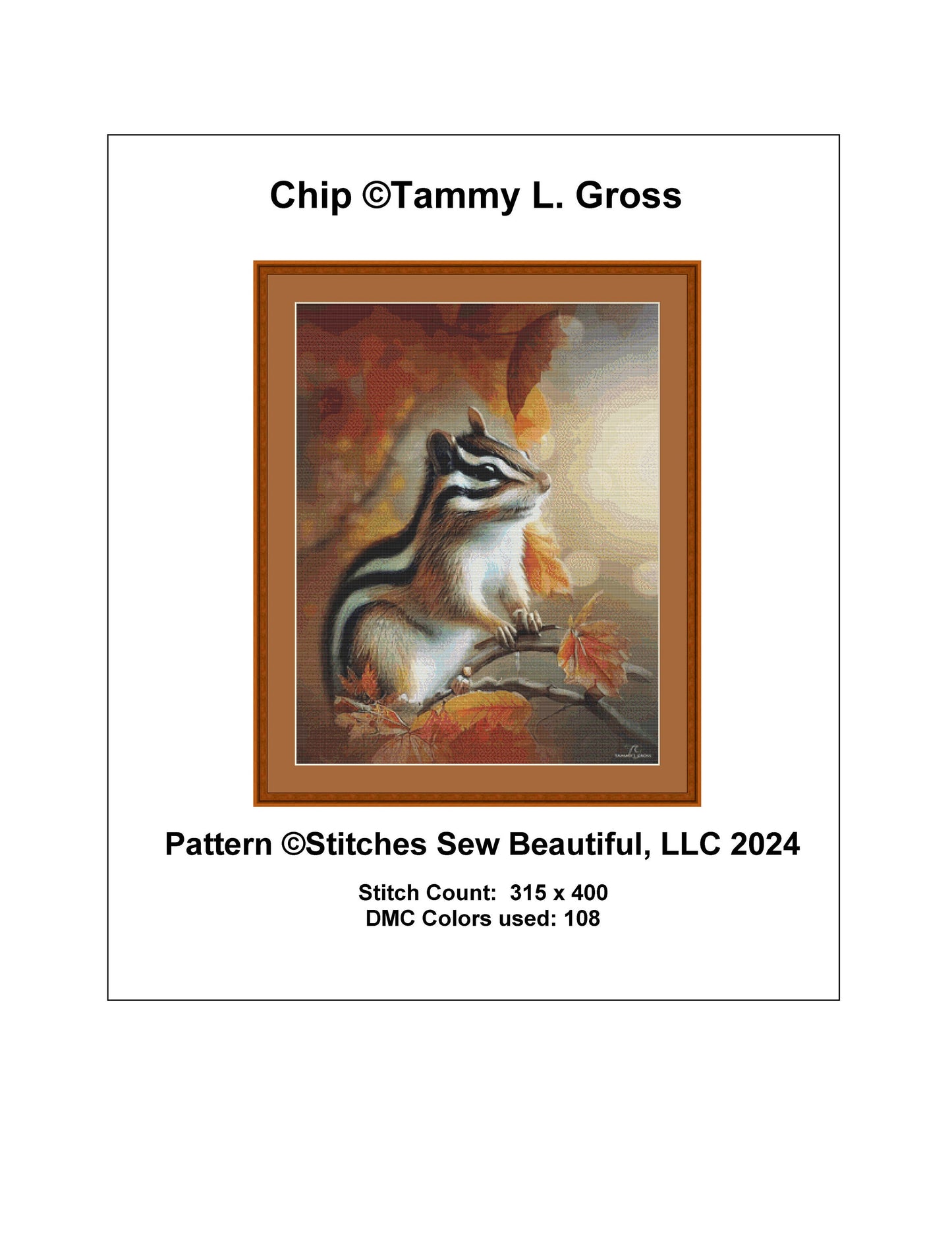 Chip cross stitch pattern by Tammy L. Gross