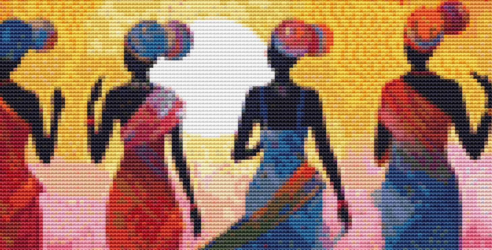 African Women in Color (Small) counted cross stitch pattern by Eder Jose Rosa