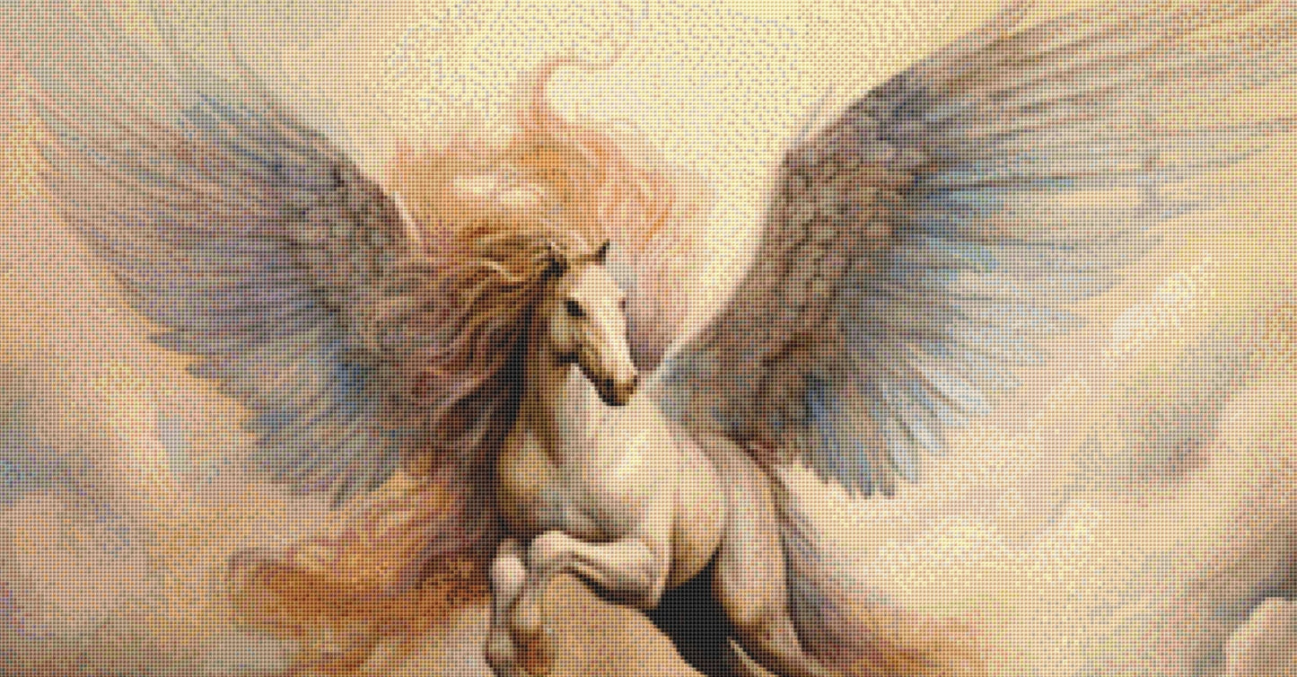 Pegasus cross stitch pattern by Tammy L. Gross