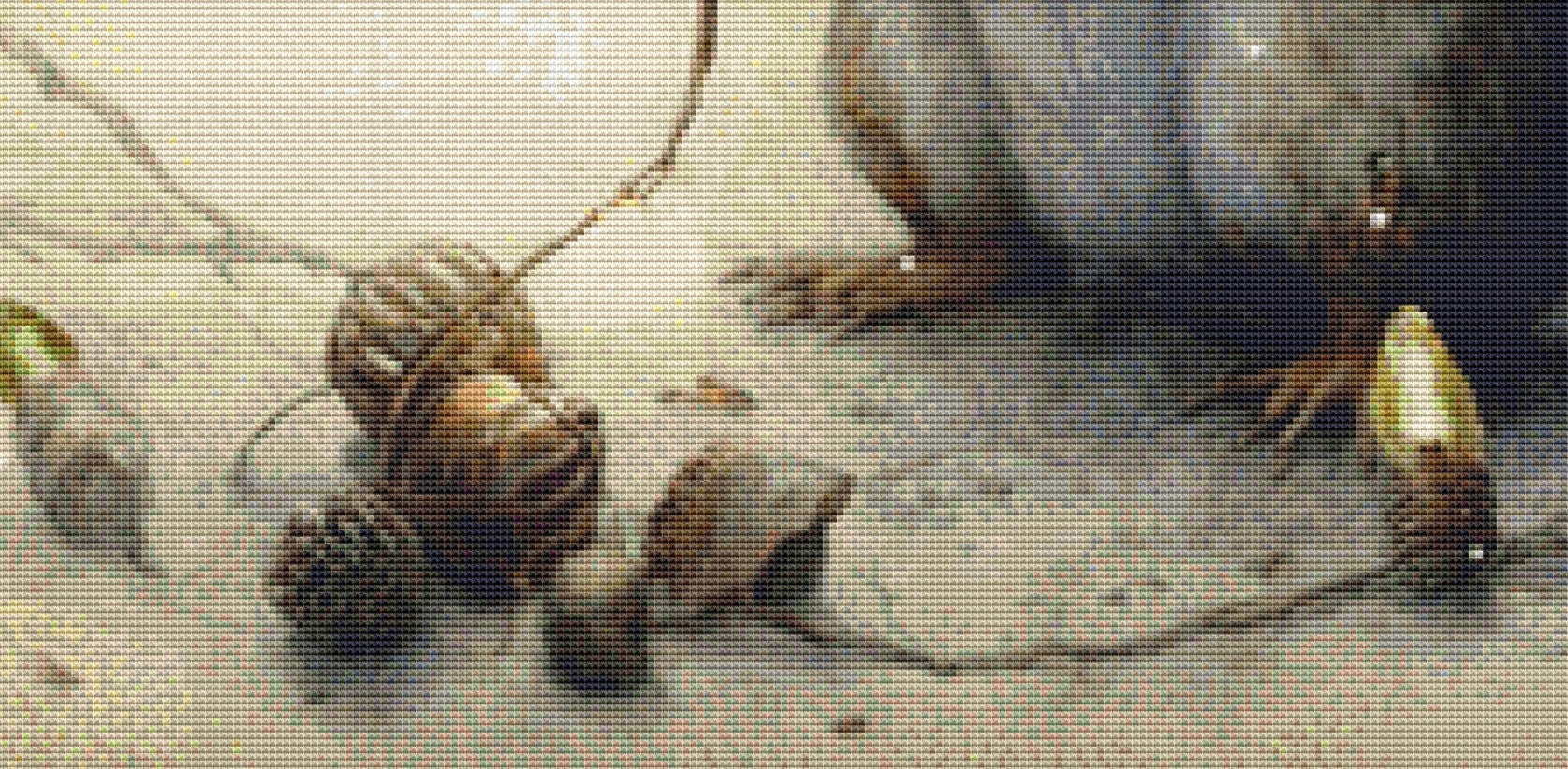 Squirrel Lights cross stitch pattern by Tammy L. Gross