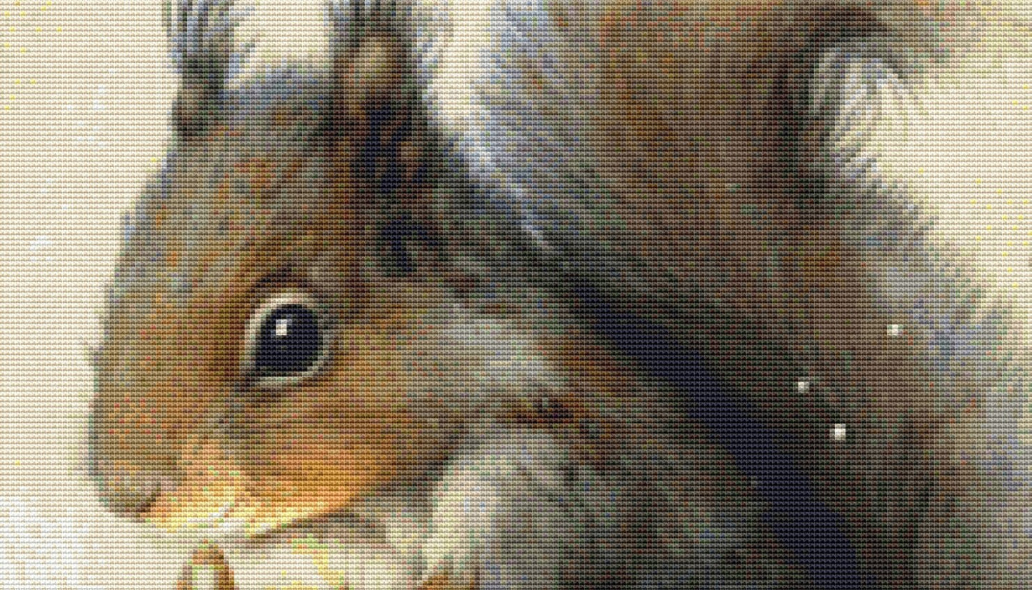 Squirrel Lights cross stitch pattern by Tammy L. Gross