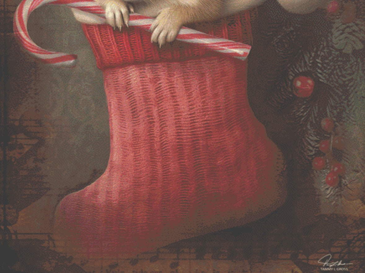 Christmas Stocking (Max Size/Color) cross stitch pattern by Tammy L. Gross