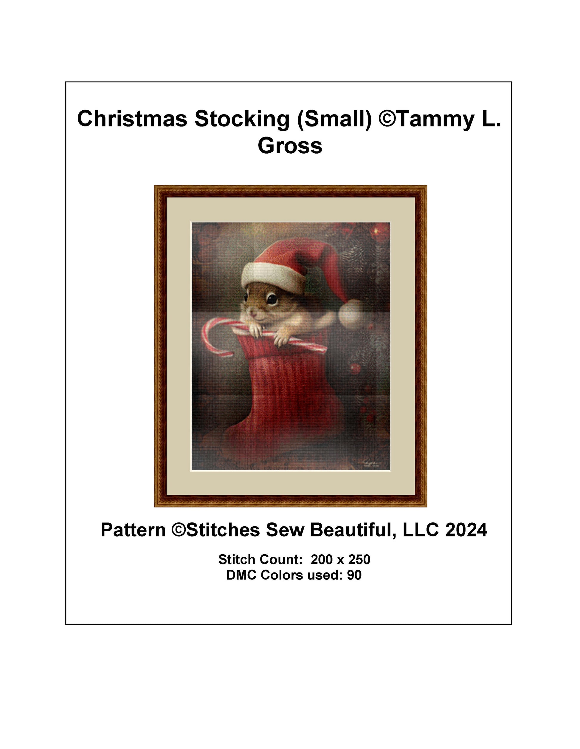 Christmas Stocking (Small) cross stitch pattern by Tammy L. Gross