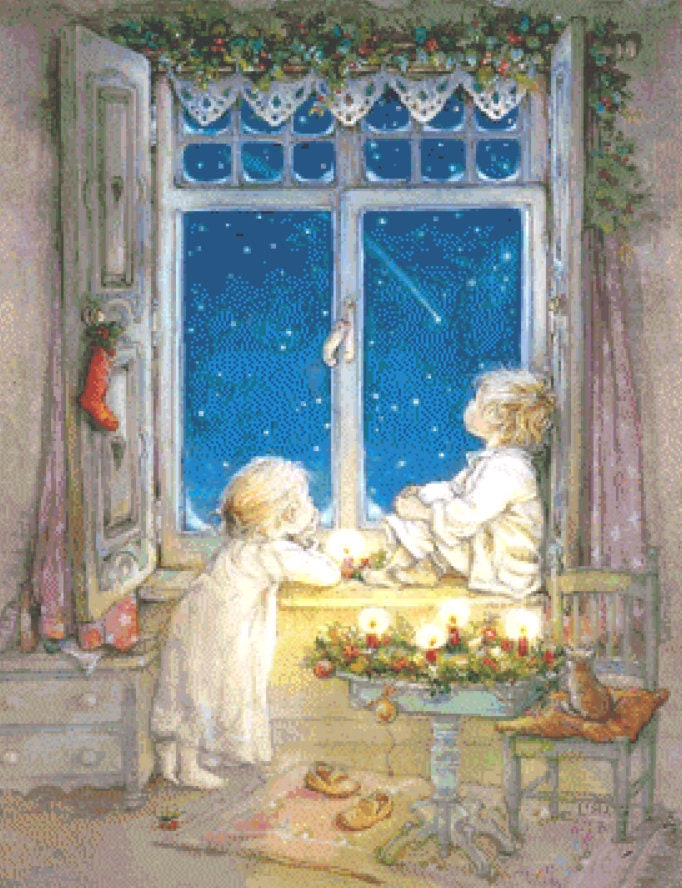 Wish Upon a Star cross stitch pattern by Lisi Martin/AB Pictura, Karlstad, Sweden