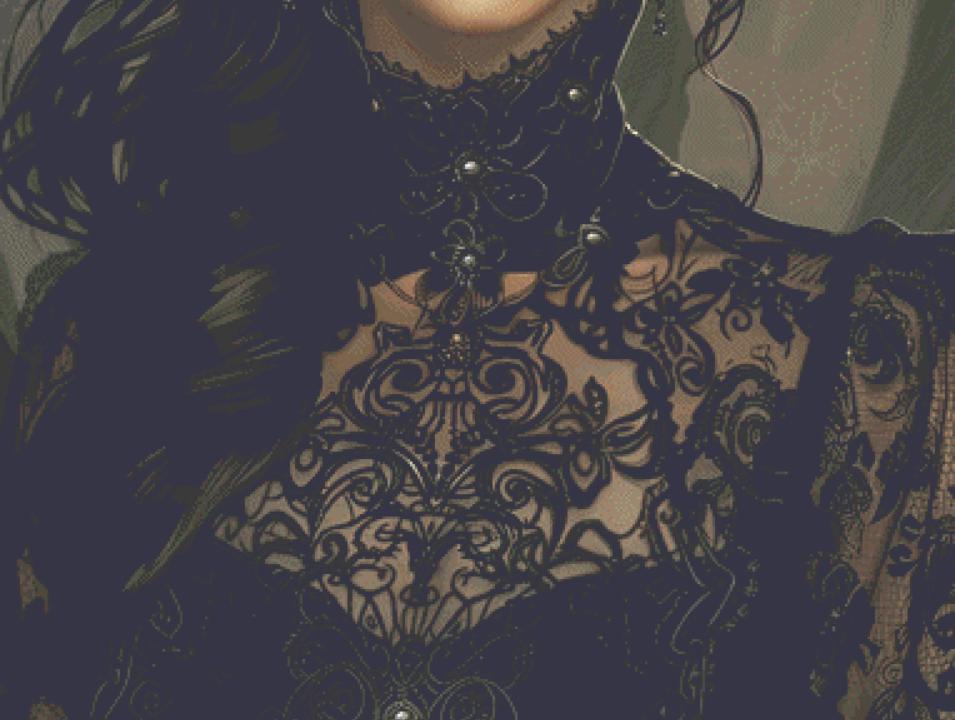 Witch of the Ancients (Max Size) counted cross stitch pattern by The Art Revivalist