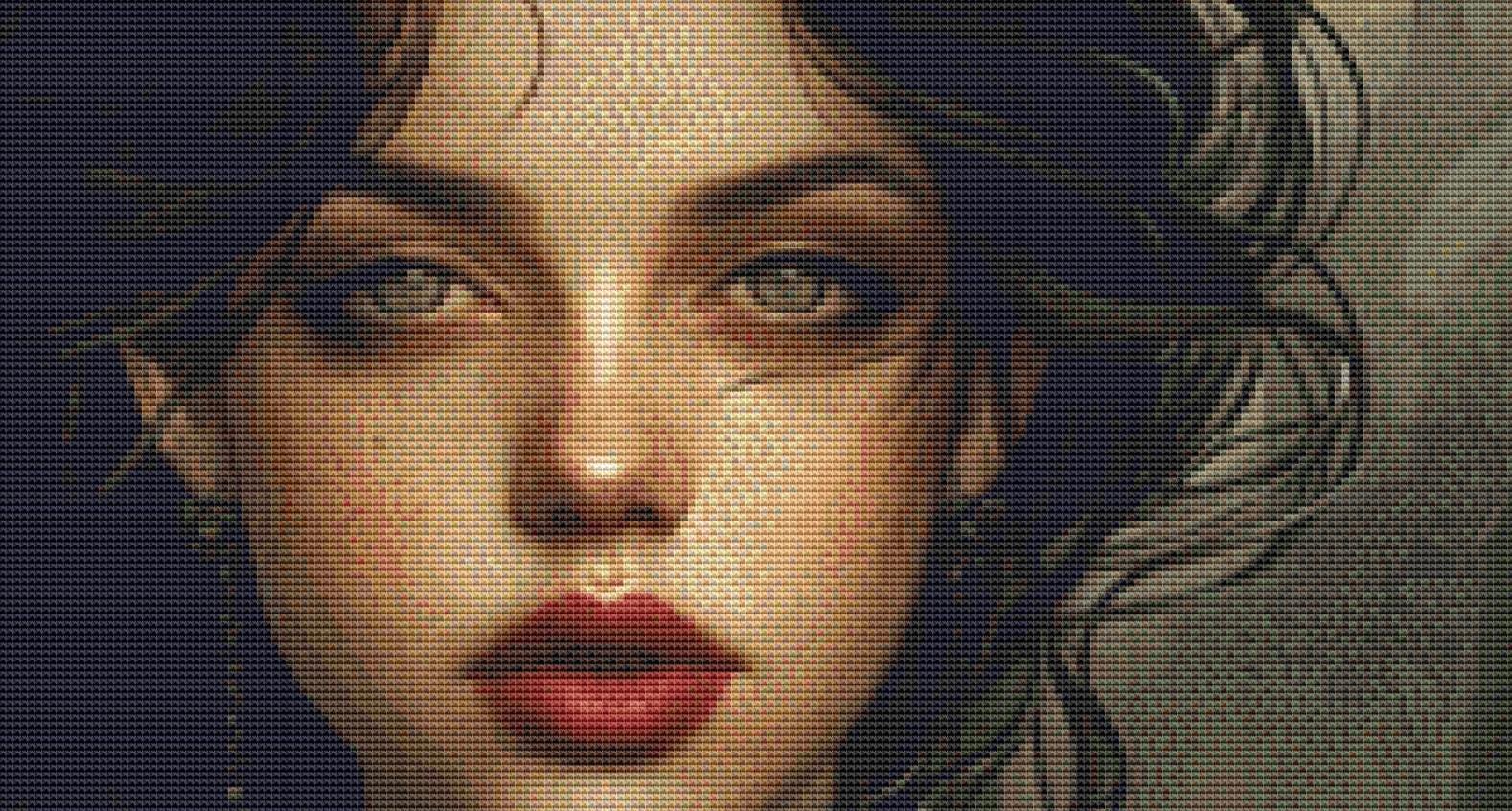 Witch of the Ancients counted cross stitch pattern by The Art Revivalist