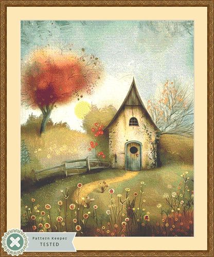 Fizzy House cross stitch pattern by Tammy L. Gross