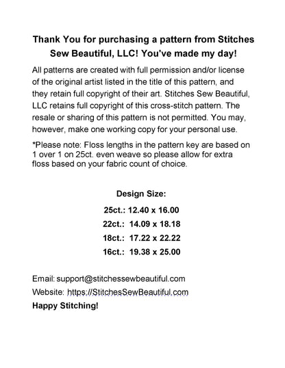 Snowy Christmas Gnome cross stitch pattern by EscapeJournals