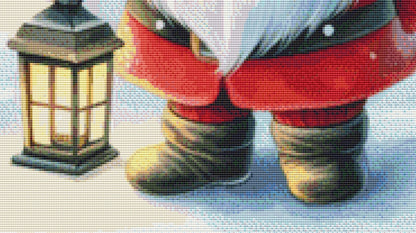 Snowy Christmas Gnome cross stitch pattern by EscapeJournals
