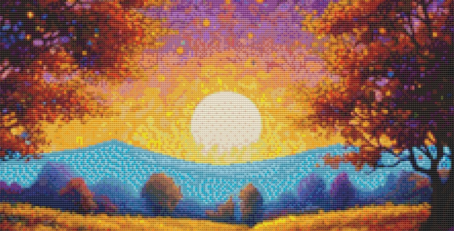 New Horizon in Color cross stitch pattern by Eder Jose Rosa
