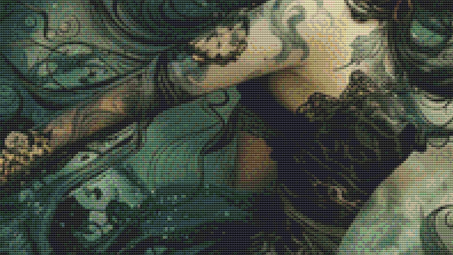 Witch of Night (Max Size) cross stitch pattern by The Art Revivalist