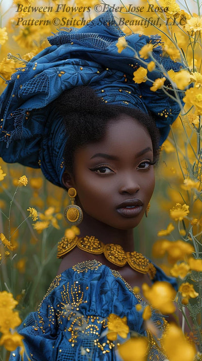 Between Flowers cross stitch pattern by Eder Jose Rosa