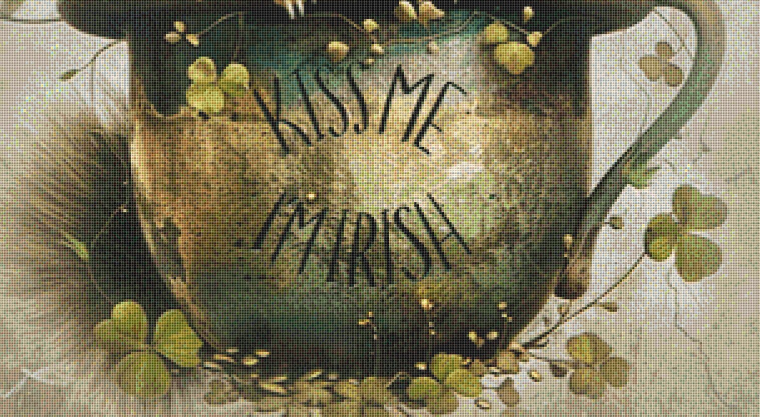 Kiss Me I'm Irish cross stitch pattern by Tammy L. Gross