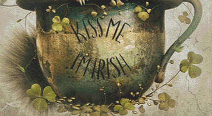 Kiss Me I'm Irish cross stitch pattern by Tammy L. Gross