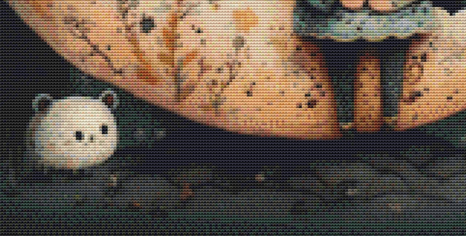 Girl Moon cross stitch pattern by Tammy L. Gross