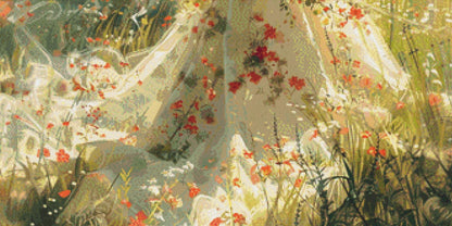 Bride in a Field of Flowers 2 counted cross stitch pattern by Eder Jose Rosa