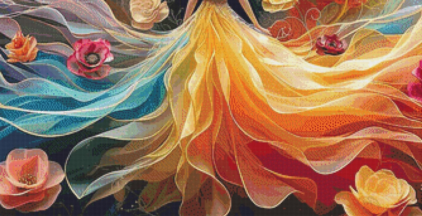 Floral Elegance counted cross stitch pattern by Eder Jose Rosa