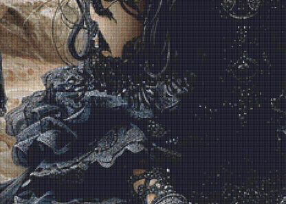 In the Shadow of  Skulls (Max Size) counted cross stitch pattern by Eder Jose Rosa