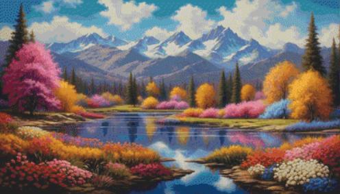 An Enchanted Place 2 counted cross stitch pattern by Eder Jose Rosa