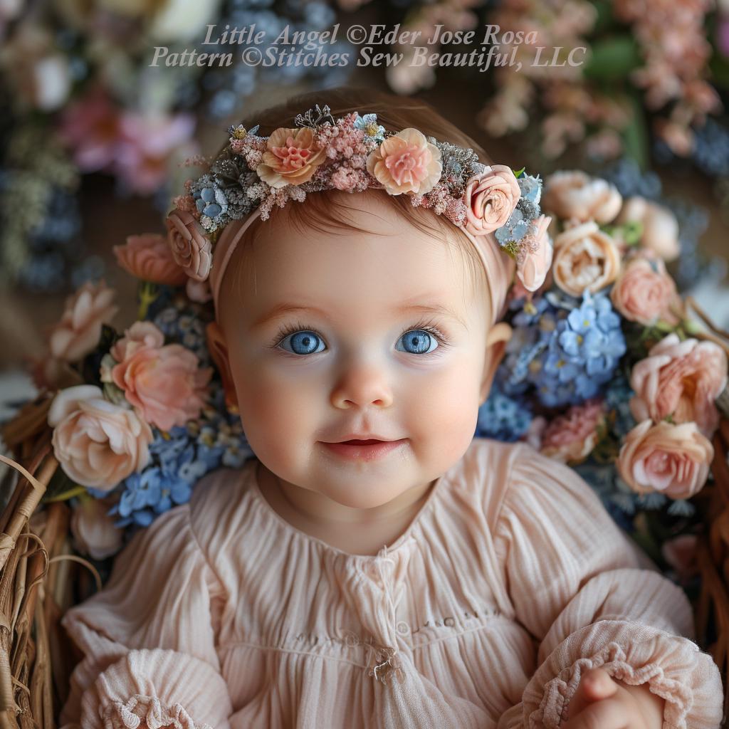 Little Angel counted cross stitch pattern by Eder Jose Rosa