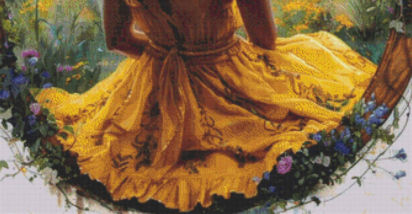 Serene Woman with Elephant cross stitch pattern by Eder Jose Rosa