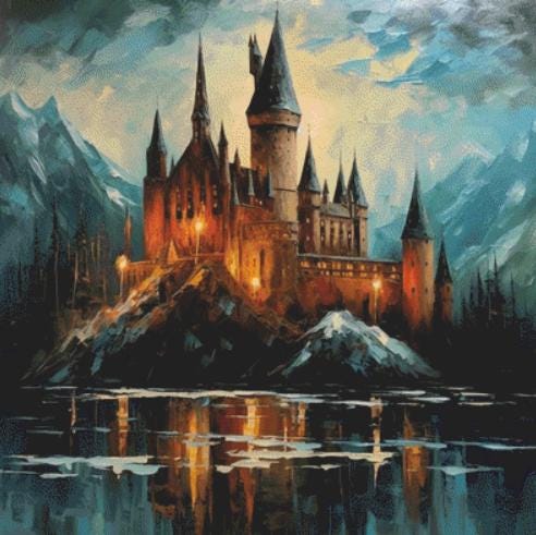 Castle counted cross stitch pattern by Eder Jose Rosa