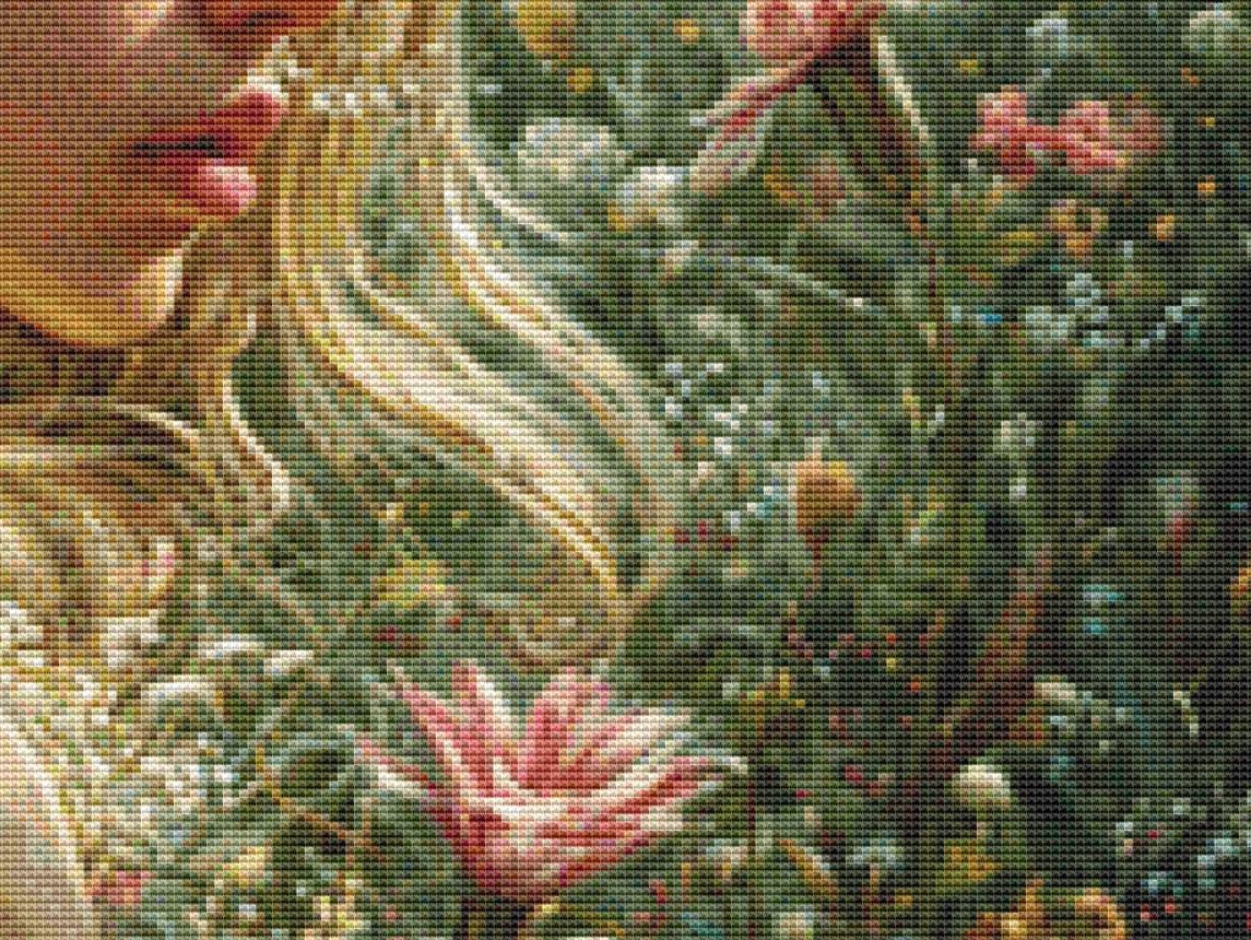 Angelica counted cross stitch pattern by Eder Jose Rosa