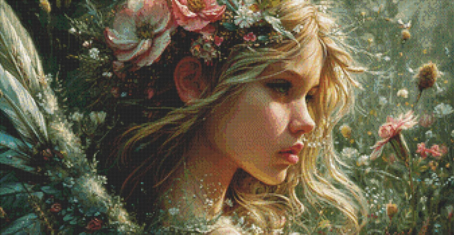 Angelica counted cross stitch pattern by Eder Jose Rosa