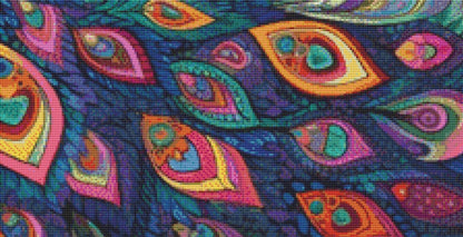 Peacock counted cross stitch pattern by Eder Jose Rosa