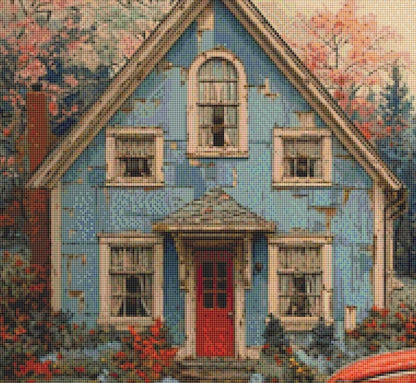 Red Herbie counted cross stitch pattern by Eder Jose Rosa