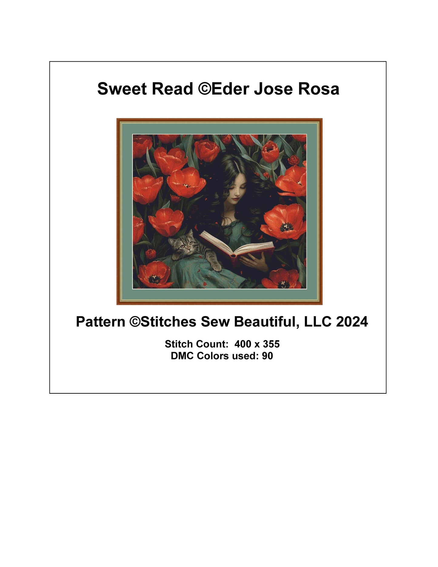 Sweet Read counted cross stitch pattern by Eder Jose Rosa